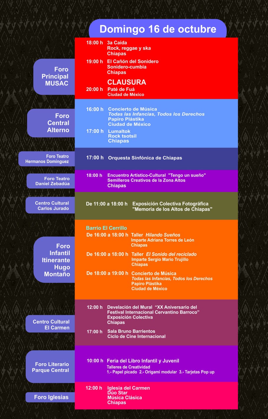 16 de Octubre - Festival Internacional Cervantino Barroco 2022
